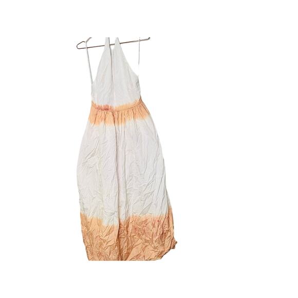 A.L.C. White Beige 100% Cotton Blair Sleeveless Open Back Gown Size 8 - Picture 2 of 12